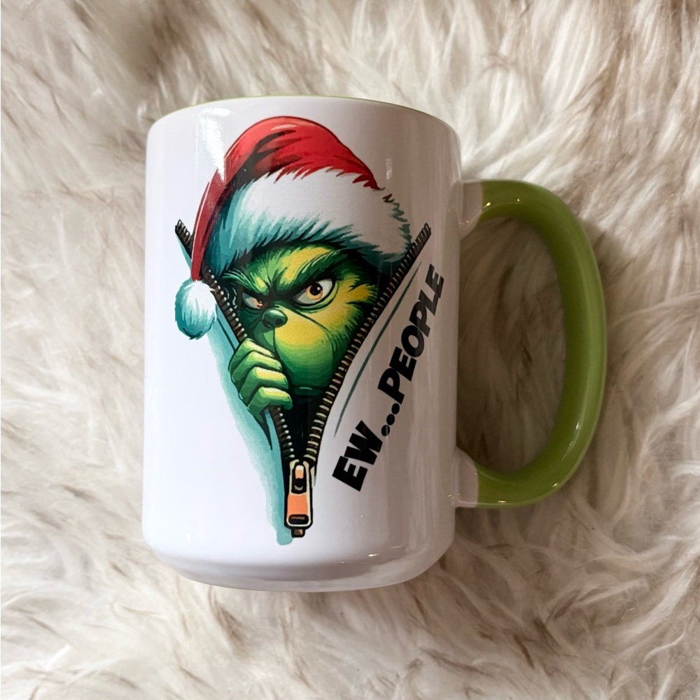 Grinch Holiday Mug - Ew people!
